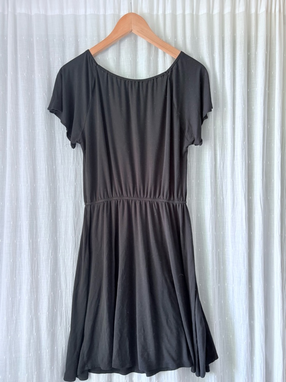 BCBGeneration Black Ruffle-Front Mini Dress - Picture 4 of 5
